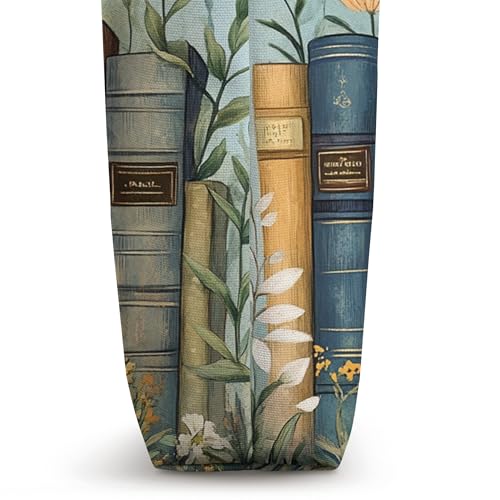 Bolso Tote con Diseño Floral Acuarela Bookworm miniatura 3
