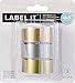 We R Memory Keepers 0633356600466 Label Tape Evolution-3/4 Inch-Metallic (3 Piece)