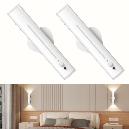 bravzurg 2 Stück Wandlamp Innen Ohne Stromanschluss, LED Akku Wandleuchte Kabellose mit Bewegungsmelder, Magnet Metall Fernbedienung, Wandlicht Batterie für Schlafzimmer Aussen Treppenbeleuchtung bravzurg 2 Stück Wandlamp Innen Ohne Stromanschluss, LED Akku Wandleuchte Kabellose mit Bewegungsmelder, Magnet Metall Fernbedienung, Wandlicht Batterie für Schlafzimmer Aussen Treppenbeleuchtung