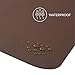 Bedsure Genuine Leather Desk Pad, Office Desk Mat Blotter on top of desks, Large Computer Desk Mat, Waterproof Non Slip Desk Pad Protector for Office and Home (Brown, 15.7x31.5 inches)