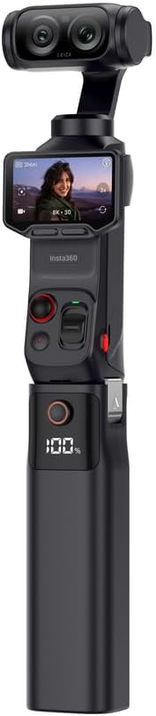 Coyktonty 10000mAh Battery Handle for Insta360 Luna Ultra (Black)