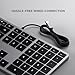 Satechi Slim W3 Wired Backlit Keyboard with Numeric Keypad, Illuminated Keys & USB C Connection, for MacBook Air/Pro M4, iPad Air/Pro M4/M3, iPad mini, Mac mini, iMac and More