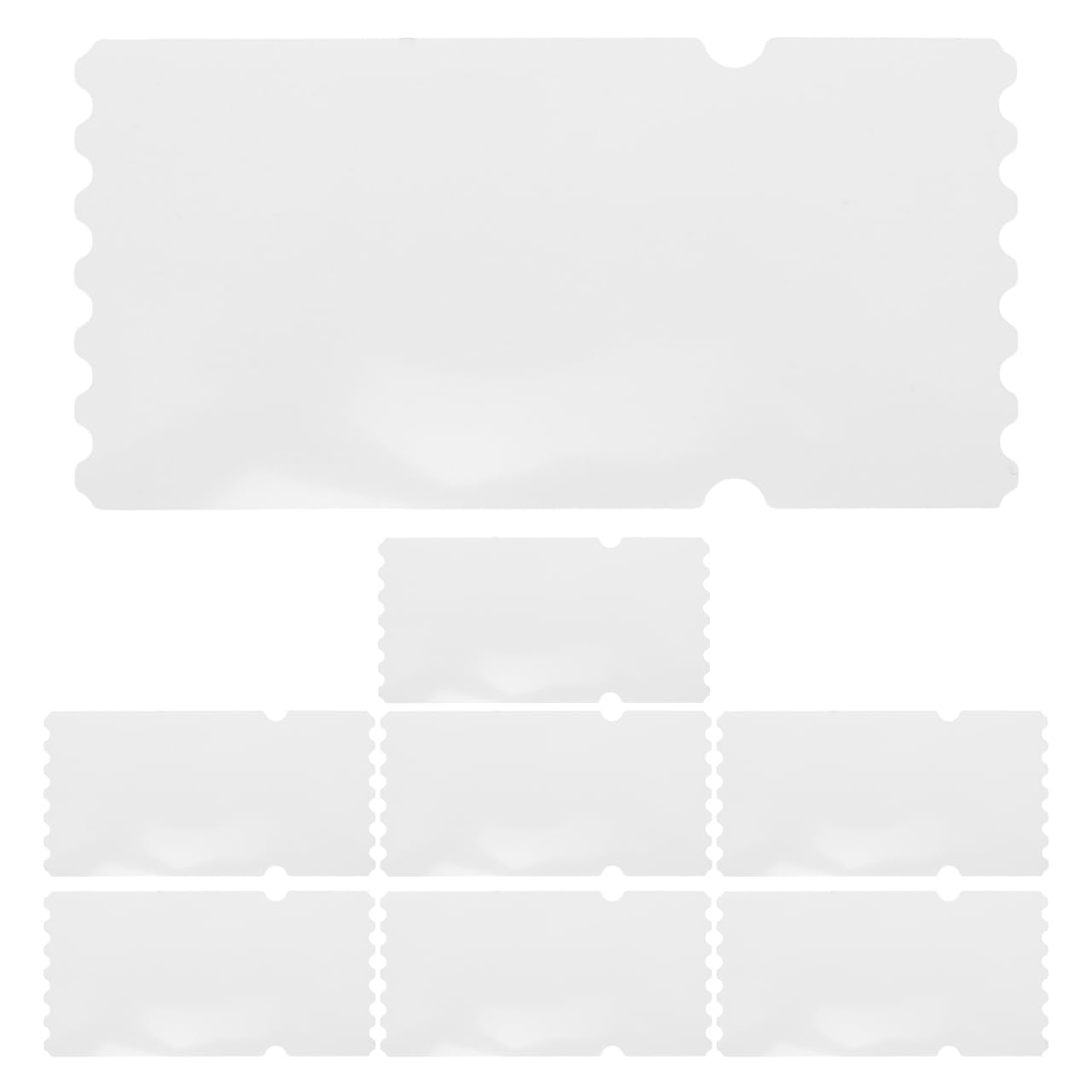 NOLITOY 8Pcs Sublimation Ticket Blanks for Heat Press Crafts - Printable Blank Event Tickets for Wedding Favors Party Invitations Classroom Rewards Concert 5.51X2.76In