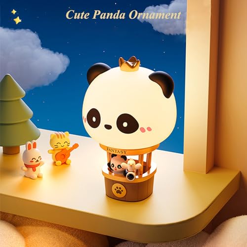 Lámpara de Mesa Infantil Panda Globo Aerostático Recargable miniatura 7