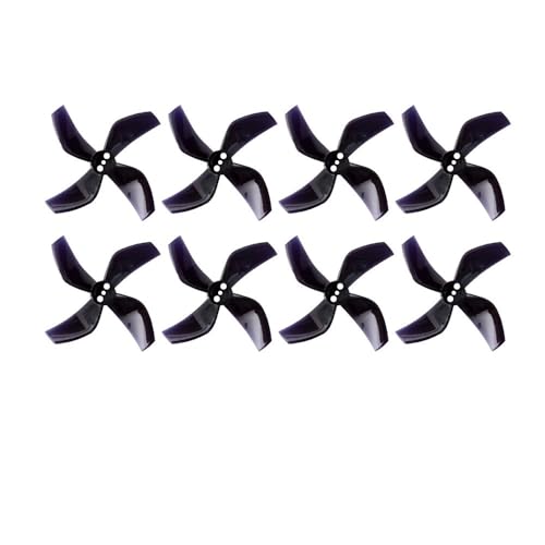 Hélices D51 2020 drone canalisé RC FPV composant propulsion UAV 2 pouces noir 1.5mm