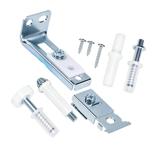 Kit de Herrajes de Reparación para Puertas de Clóset con Soporte de Jamba, Pivote de Piso y Rueda con Resorte miniatura 1