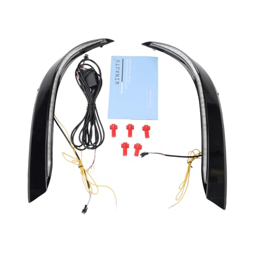 Cnfang4 Turn Signal Daytime Running Lights Fog Lamp White+Yellow ABS for Toyota Highlander XSE 21-2023 1 Pair