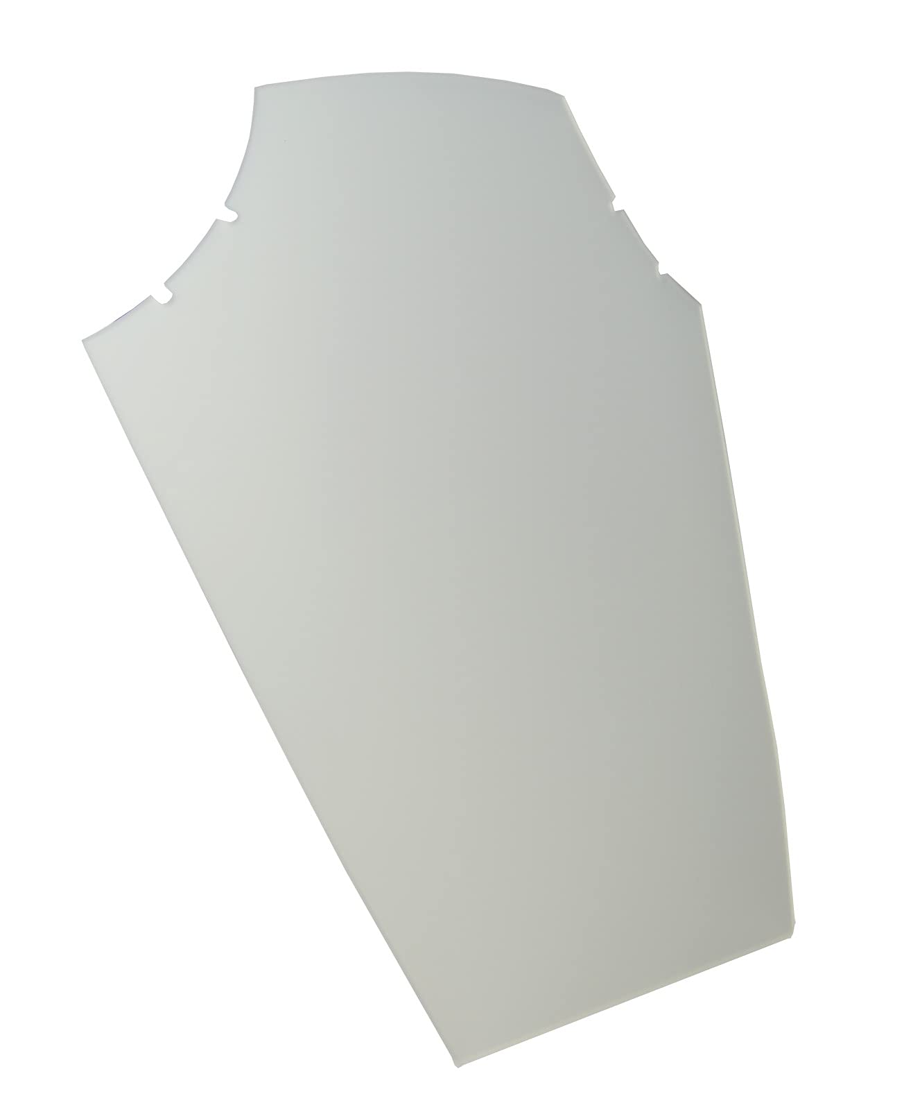 Acrylic Large 4 Notch Bust Necklace Display Stand Counter Top Presentation (Frosted)
