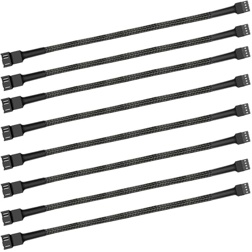 Image of 12 inch pwm Fan Extension Cable,4 pin Fan Extension Cable,Cable Extension pc,PC Fan Extension Cable, PWM Fan Extension Cable, PWM Extension Cable (11.8 inch(30cm) 8pcs)
