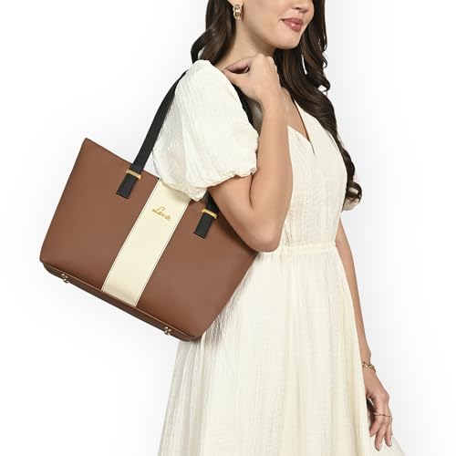 Image of Lavie Women's Kara Colourblock Tote Bag for Women | Tote Handbag for Work | Ladies purse | Stylish Shoulder Bag | Gift for Women