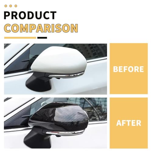 MAXDOM Side Mirror Covers Compatible with Toyota Camry (Carbon Fiber Pattern, Ordinal Style, 2018-2025) by MAXDOM LLC - Used condition - Image 2