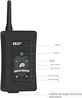 Vista 2 de MIMIRACLE Auriculares de árbitro, sistema de comunicación de árbitro con auricular de maleta, intercomunicador Bluetooth para fútbol, balonmano