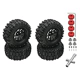 HobbyCrawler for Arrma Tires Wheel Rim Tire Set Fit Arrma 6s 4s 3s Mega Arrma Vorteks Arrma Senton...