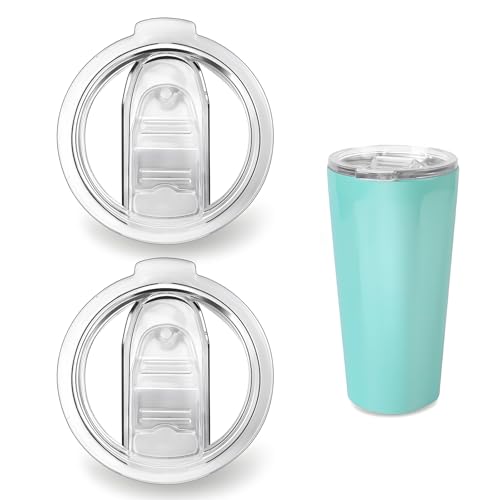 UXIETIN 2PCS Spill Proof Replacement Lid Compatible with Corkcicle 16OZ Travel Coffee Tumbler(FIT 16OZ ONLY)
