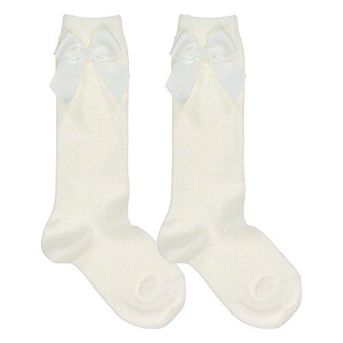 CONDOR - CALCETIN NIÑOS ALTO CON LAZO niñas color: CAVA talla: 4