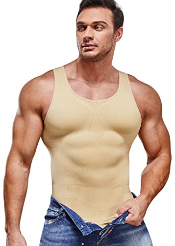 IFKODEI Herren-Kompressions-Shirt, figurformend, Bauchweg-Unterhemd Cover