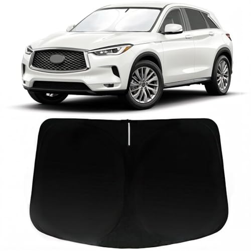Image of Windshield Sun Shade for Infiniti QX50 2019-2021 & 2021-2026 QX55 | Car Front Window SunShades Shield Cover Sun Visor Protector with 240T Fabric UV & Sun Heat Protection Accessories