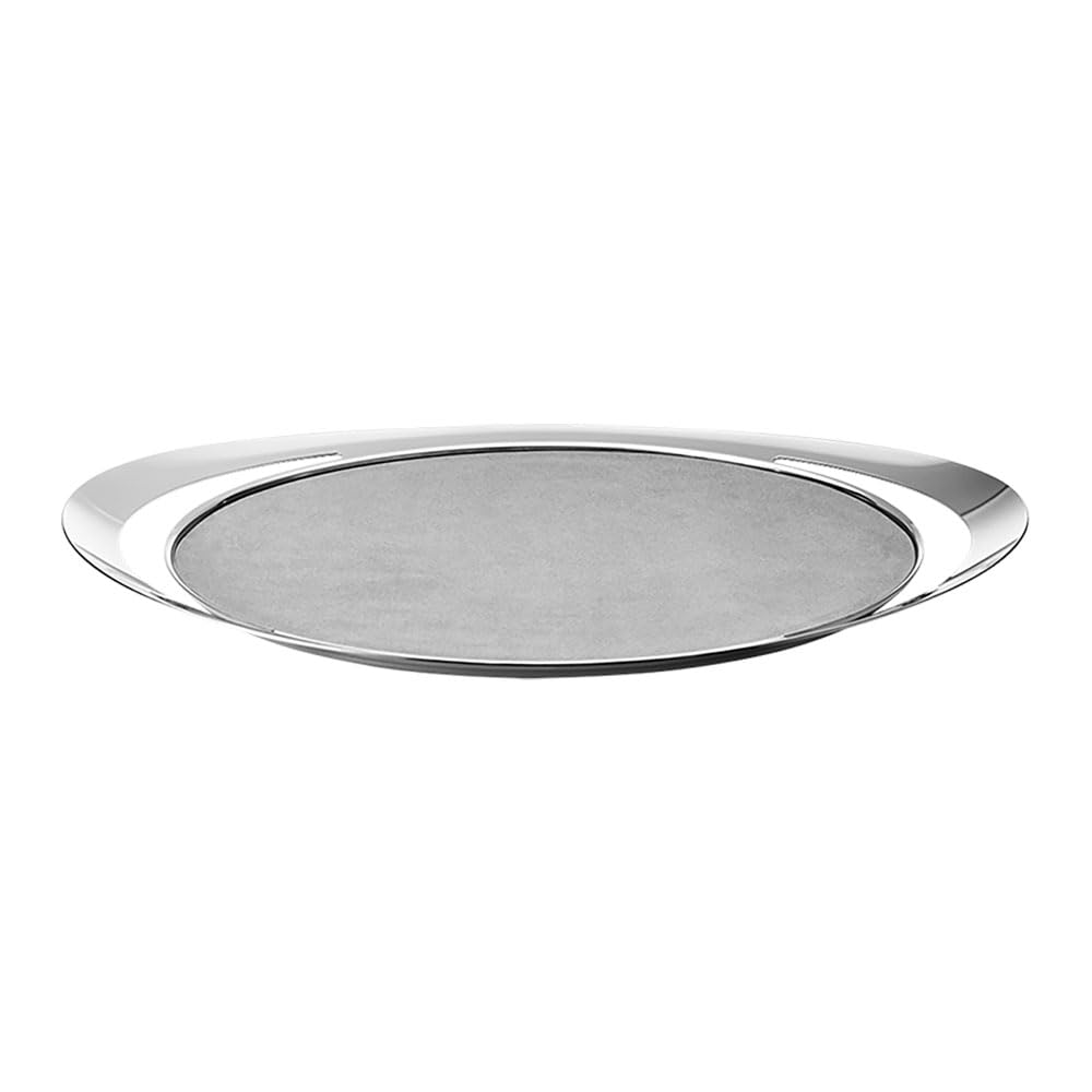 Georg Jensen Cobra Inlay Serving Tray, Stainless Steel and Fabric