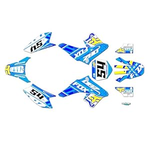 Kalair Gfx Graphics Kit For Suzuki Drz50 (2019-2024) Split Series - Dirt Pit Bike Motorcycle Stickers, Dirtbike Racing Automotive Decal Motocross Accessories No-Plastics 11 41ryzschzml. sl500 . ss300