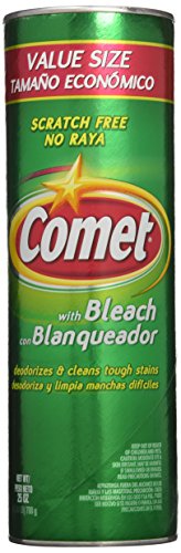 Comet Cleanser with Bleach 25 Oz Can - 2 Pack