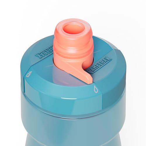 Image of CamelBak Podium Bike Squeeze Water Bottle, High Flow Easy Squeeze Design for Cycling Performance, 24oz, Mercury Teal