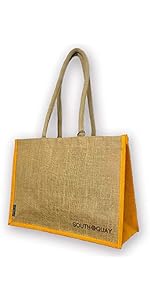 Amazon | サウスキー ジュート エコバッグ (Mサイズ) W40×H30×D15cm