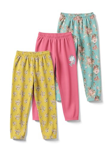 Image of HELLCAT Trendy Printed Cotton Blend Girls Pyjama-Pack of 3 | Pyjama Pants for Kids