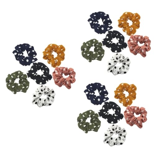 Bandeaux élastiques à fleurs de queue de cheval pour femme en tissu souple lot de 3