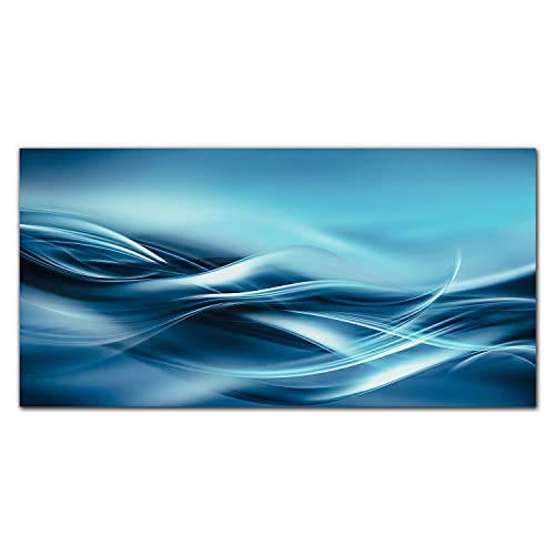 Tableau décoration murale vagues grand format 100x50cm d'intérieur, image photo impression moderne