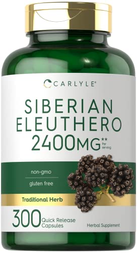 Carlyle Siberian Eleuthero | 300 Capsules | Eleutherococcus Senticosus Root
