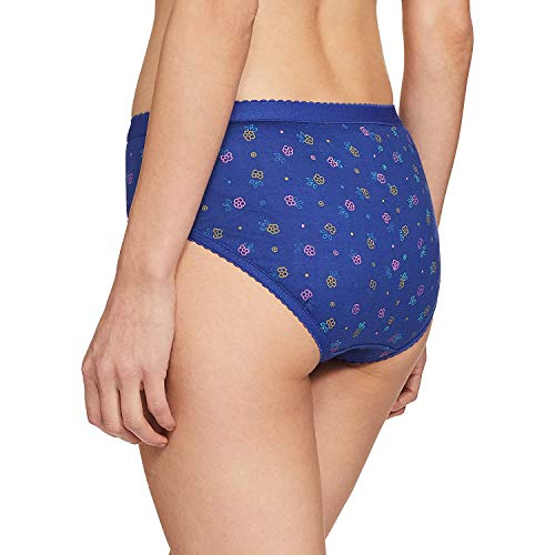 Image of ONCH Womens Pure Cotton Printed Outer Elastic Panties Multicolor Pack of 6