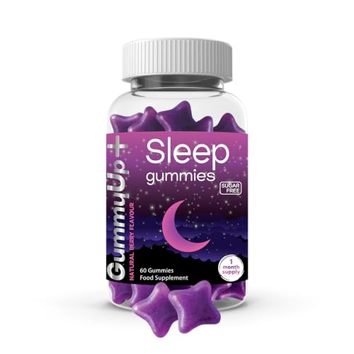 ZA ZACANNA Sugar Free Sleep Gummies x 60 | High Strength100mg Chewable Natural Melatonin Sources | Griffonia Extract | Vegan | Gluten-Free | Berry Flavour | Gummy up +