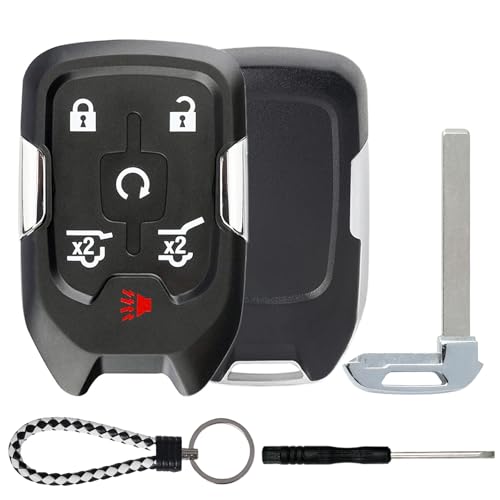 Coque de clé HYQ1AA 6 boutons robuste pour protection de télécommande Tahoe et Yukon XL