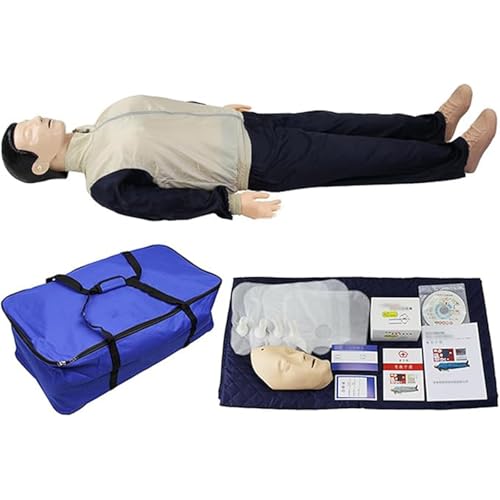 Maniquí de entrenamiento de RCP para adultos de cuerpo completo Simulador de maniquí de RCP para capacitación de médicos y enfermeras Kit de maniquí de entrenamiento para adultos A