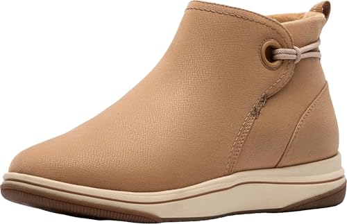 Clarks Women's Breeze Derby Ankle Boot, Camel, 8 - image 1