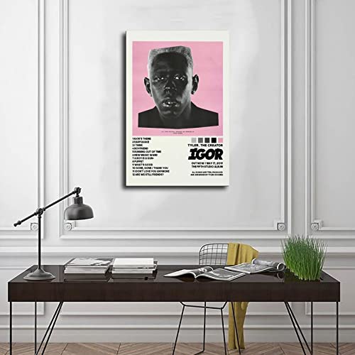 Dianshang Tyler Posters Igor Album Cover Canvas Poster Cool Wall Decor Art Print Posters For Room Aesthetic Unframe:12X18Inch(30X45Cm) #TOP2