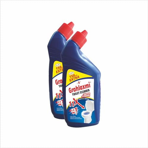Grah Laxmi Toilet Cleaner Liquid 500 ml (Extra 150 ml Free, Pack of 2) | Advanced Cleansing Formula | Removes Tough Stains & Odours | Kills 99.9% of Germs | Long-Lasting Freshness & Bathroom Hygiene (B0D3DRGY3R) Amazon Price History, Amazon Price Tracker