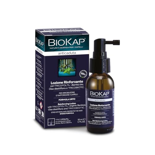 BIOS LINE Biokap Lozione Rinforzante Anticaduta con Tricobiotic, Trattamento Urto,
