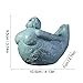 HELLORSO Fat Lady Yoga Sculpture - Meditation Pose Statue - Zen Spiritual Room Decor - Resin Lady Figurine Sculpture Woman Statue Yoga Decor Modern Abstract Arts Gifts for Home (Blue)
