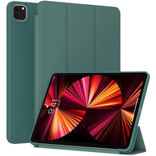 GUNPRIO Case for iPad Pro 12.9 Inch 6th/5th/4th/3rd Generation 2022/2021/2020/2018, Slim, Lightweight & Durable Trifold Stand Protective Cover, Support Auto Wake/Sleep, Green by GUNPRIO - Used condition - US$17.41