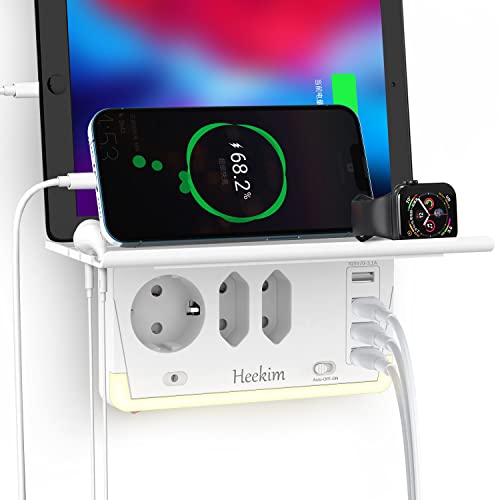 Kinglink Ciabatta Multipresa Con USB, Multipresa Elettrica Prese A Muro - Foto 6