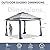 Wonlink 11x11 FT Gazebo Tent, Outdoor Tents for Parties with Mosquito Netting, Folding Heavy Duty Height Adjustable Canopy Tent for Patio Backyard Garden
