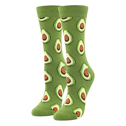 Novelty Funny Crew Socks for Women and Girls, Cute Animal and Food Designs, Cotton Material