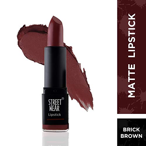 Image of Street Wear Matte Lipstick, Brick Brown, 4.2g