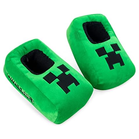 Minecraft Cosy Creeper Slippers for Boys Cover