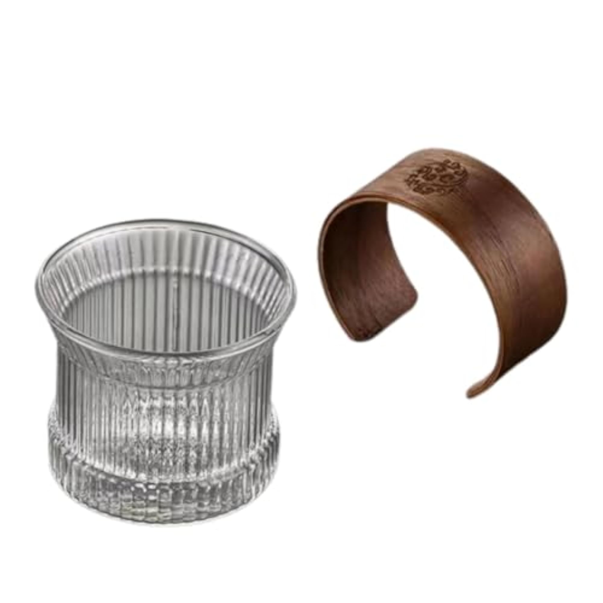 Classic Glass Cup Set with Sleeve for Multipurpose Use