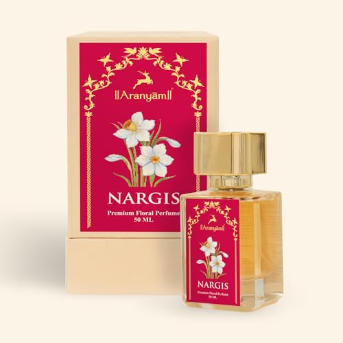 Image of Aranyam Perfumes Natural Nargis Perfume For Women Long Lasting Premium Fragrance Musky & Woody Eau De Parfum Ideal Gift For Anniversary Birthday And Casual Party, Liquid (50 Ml)