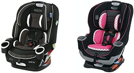 Graco 4Ever DLX 4 in 1 Car Seat, Infant to Toddler Car Seat, with 10 Years of Use, Zagg 1 Count (Pack of 1) & Extend2Fit 2-in-1 Car Seat, Kenzie