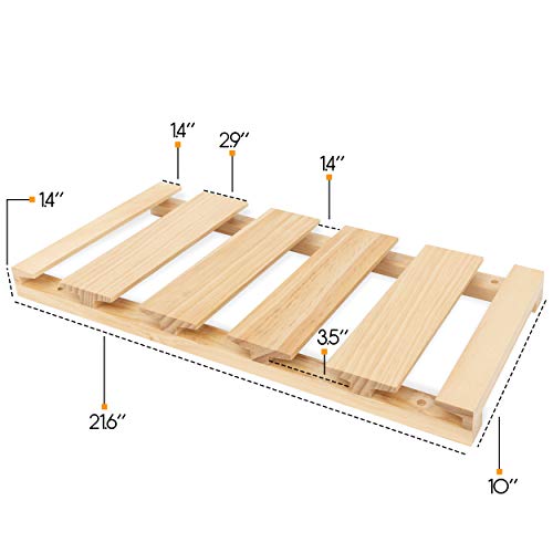 Rustic State Eze Stemware Glass Rack Under Cabinet Easy to Install Hanging Bar Glass Rack 21.6 Inch by 10 Inch Natural - Thumbnail 3