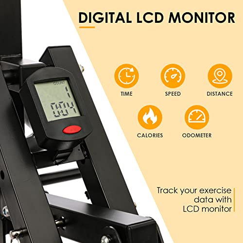 AB Booster Plus & Heimtrainer Fahrrad 2 in 1, maximale Belastbarkeit 120 kg, Total Crunch mit 2 Trainingsmodi & 12… – Bild 3